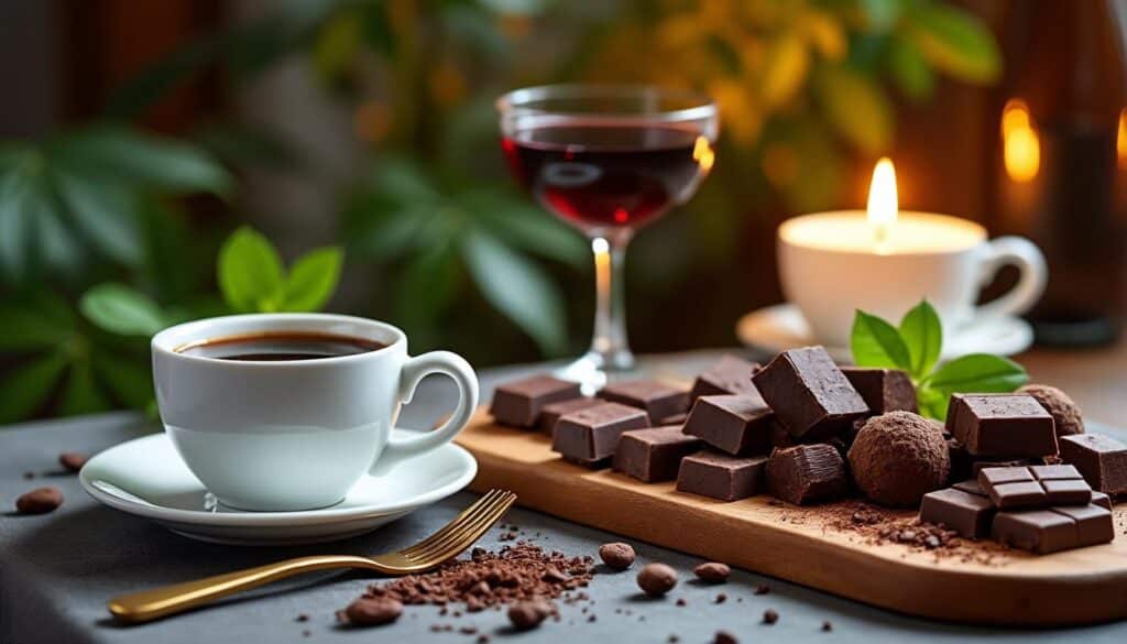 découvrez comment sublimer le chocolat noir et le café grâce à des accords mets-vins raffinés. astuces, suggestions de vins et conseils pour des expériences gourmandes inoubliables.