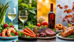 découvrez comment marier vos plats de saison avec les vins adaptés à chaque période de l'année : printemps, été, automne et hiver. des conseils pour créer des accords mets-vins harmonieux et sublimer vos repas toute l'année.