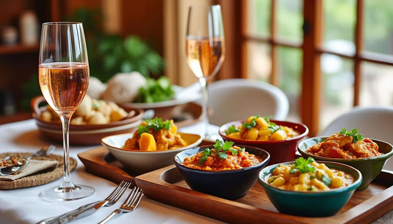 découvrez quels vins accompagner avec la cuisine indienne pour sublimer vos plats épicés et relever les saveurs exotiques. conseils et accords parfaits pour vos repas indiens.