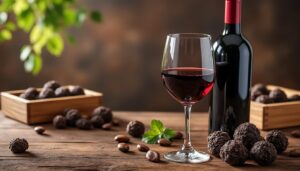 découvrez l'harmonie parfaite entre vin d'exception et truffe raffinée, une alliance de luxe qui éveille les sens et sublime vos repas.